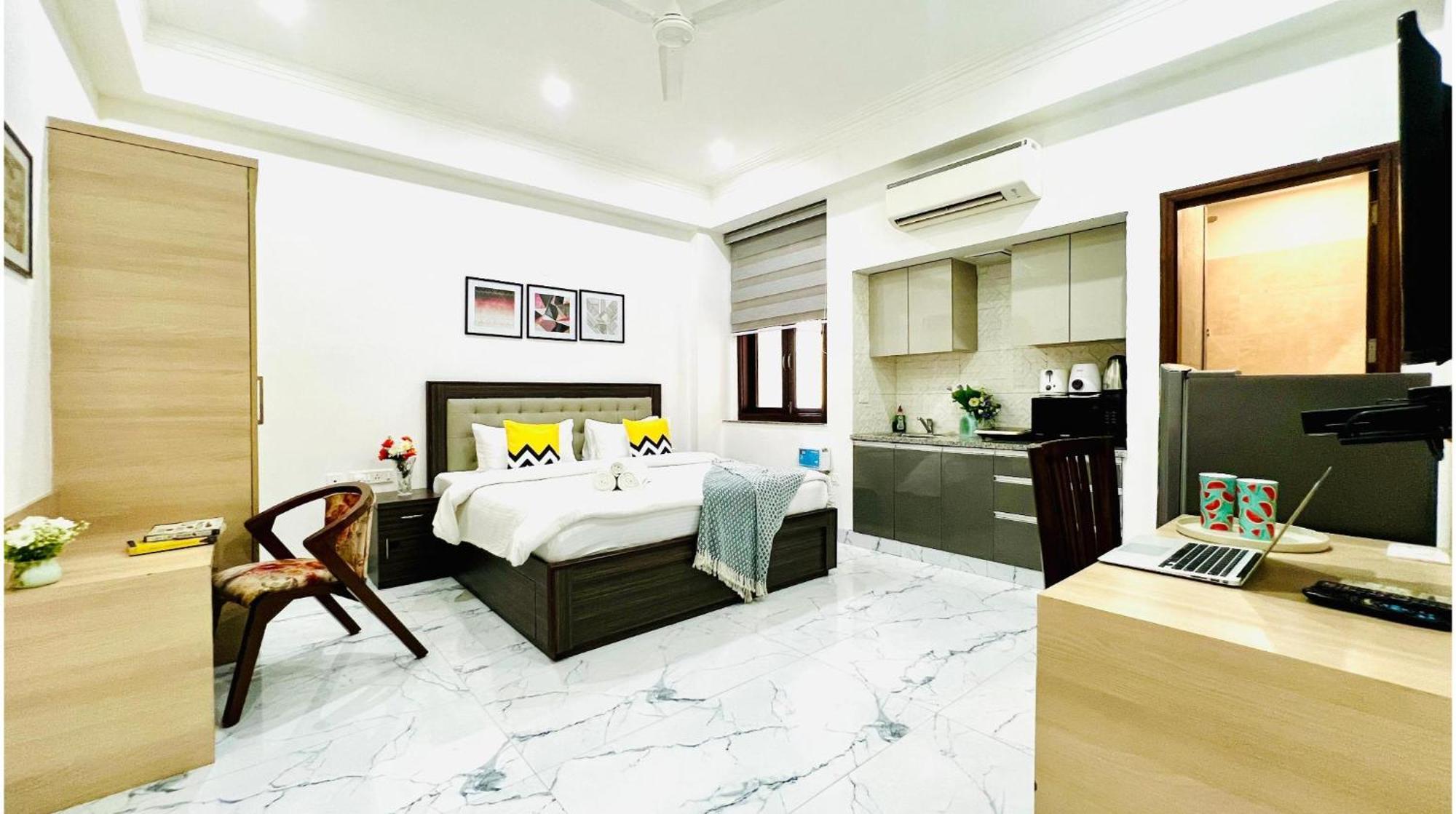 Olive Service Apartments - Golf Course Road غورغاون المظهر الخارجي الصورة